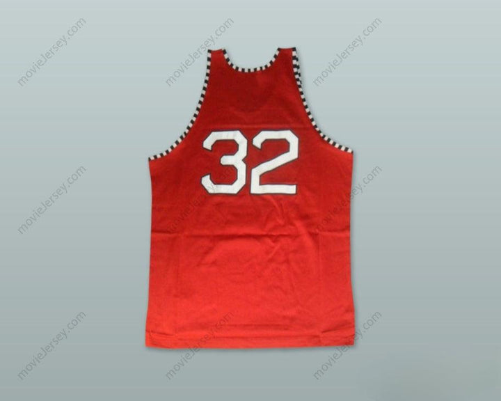 CAMISETA de BALONCESTO ROJA Personalizada CON CUALQUIER Nombre y Número 1975 RUCKER PARK NYC 32 Cosida S-6XL