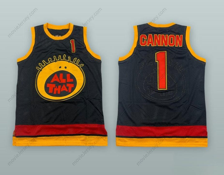 PERSONALIZA cualquier Nombre Número NICK CANNON 1 ALL THAT BALONCESTO JERSEY Top Bordado S-6XL