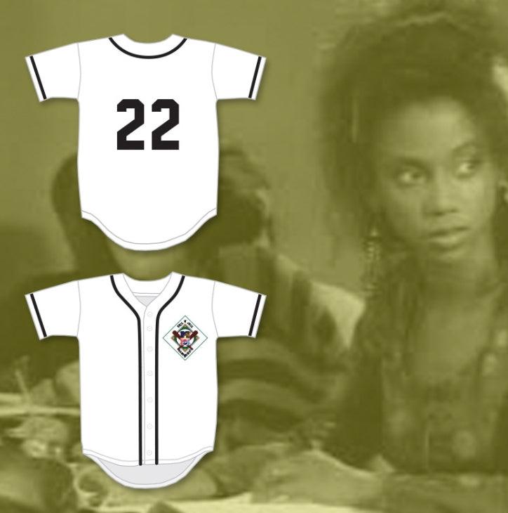 Personalizado Cualquier Nombre Número HOLLY ROBINSON 22 SALAMANDRAS CAMISETA DE BÉISBOL 1.ª ANUAL ROCK N' JOCK DIAMOND DERBY 1990 Cosido superior S-6XL