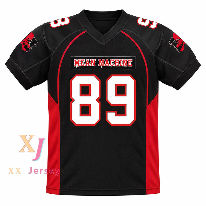 Custom Terry Crews Cheeseburger Eddy 89 Mean Machine Convicts Football Jersey