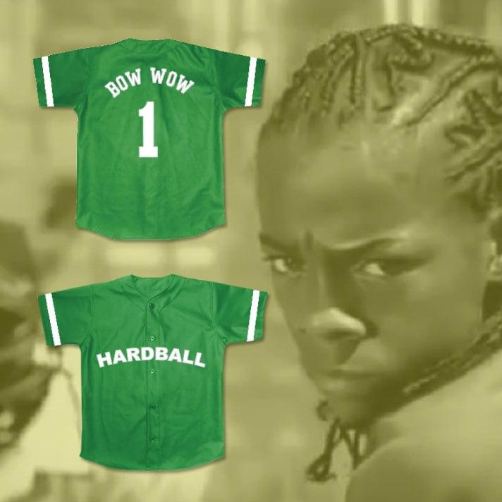 Camiseta de béisbol HARDBALL con número y nombre personalizados de LIL' BOW WOW 1, tema musical, cosido a máquina, S-6XL
