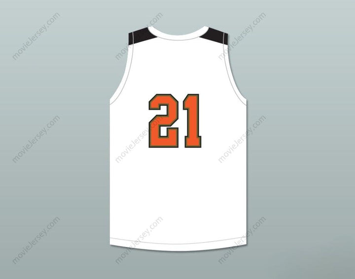 PERSONALIZA CUALQUIER Nombre Número JUGADOR 21 TEXAS D1 EMBAJADORES CAMISETA BLANCA DE BALONCESTO 1 Costura Superior S-6XL