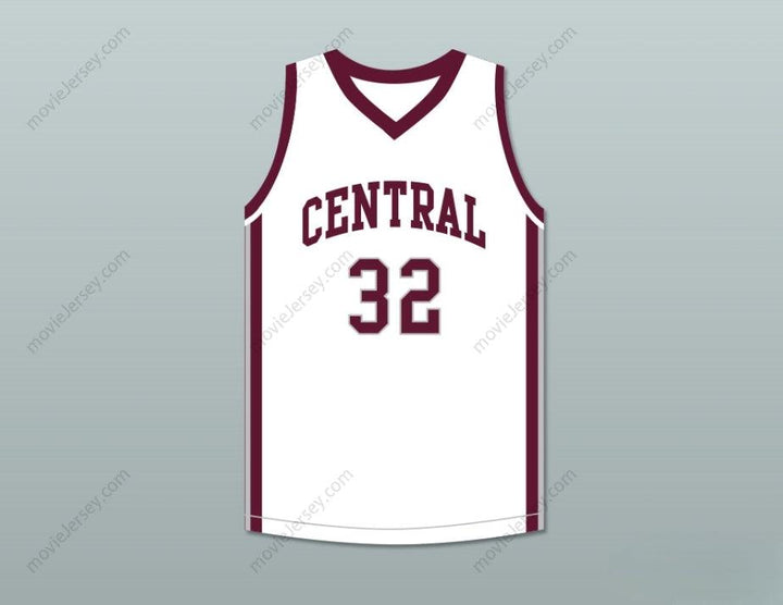 PERSONALIZA CUALQUIER Nombre Número AARON HERNANDEZ 32 CAMISETA DE BALONCESTO BLANCA DE LOS BRISTOL CENTRAL RAMS ASESINO POR DENTRO: LA MENTE DE AARON HERNANDEZ Cosida en la parte superior S-6XL