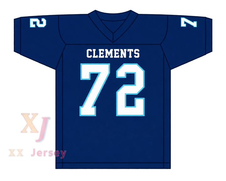 Custom Rashawn Slater 72 Clements High School Rangers Football Jersey