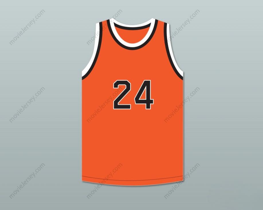 PERSONALIZADO CUALQUIER Nombre Número JOE NAMATH 24 BEAVER FALLS HIGH SCHOOL TIGERS CAMISETA DE BALONCESTO NARANJA 1 Parte superior Cosida S-6XL