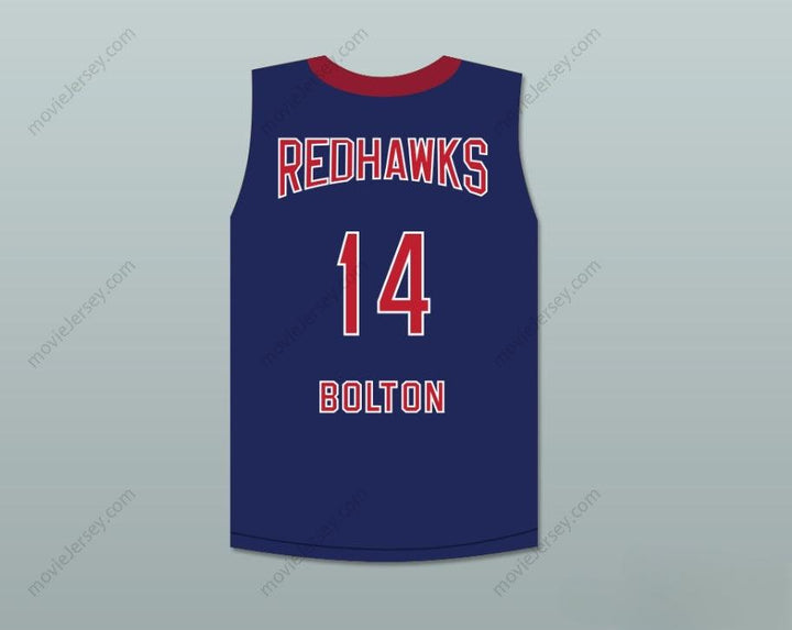 PERSONALIZA Cualquier Nombre Número TROY BOLTON 14 ALBUQUERQUE REDHAWKS CAMISETA BALONCESTO HIGH SCHOOL MUSICAL 2 Cosido S-6XL