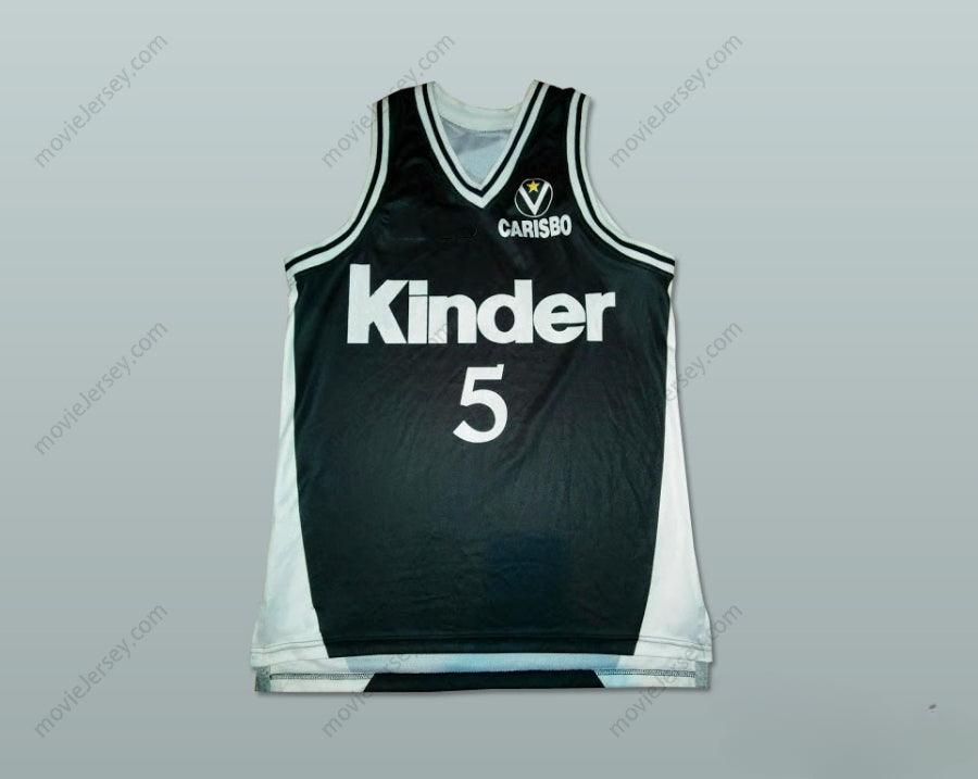 PERSONALIZA CUALQUIER Nombre Número CAMISETA DE BALONCESTO SASHA DANILOVIC VIRTUS KINDER BOLONIA BORDADO Cosido Superior S-6XL
