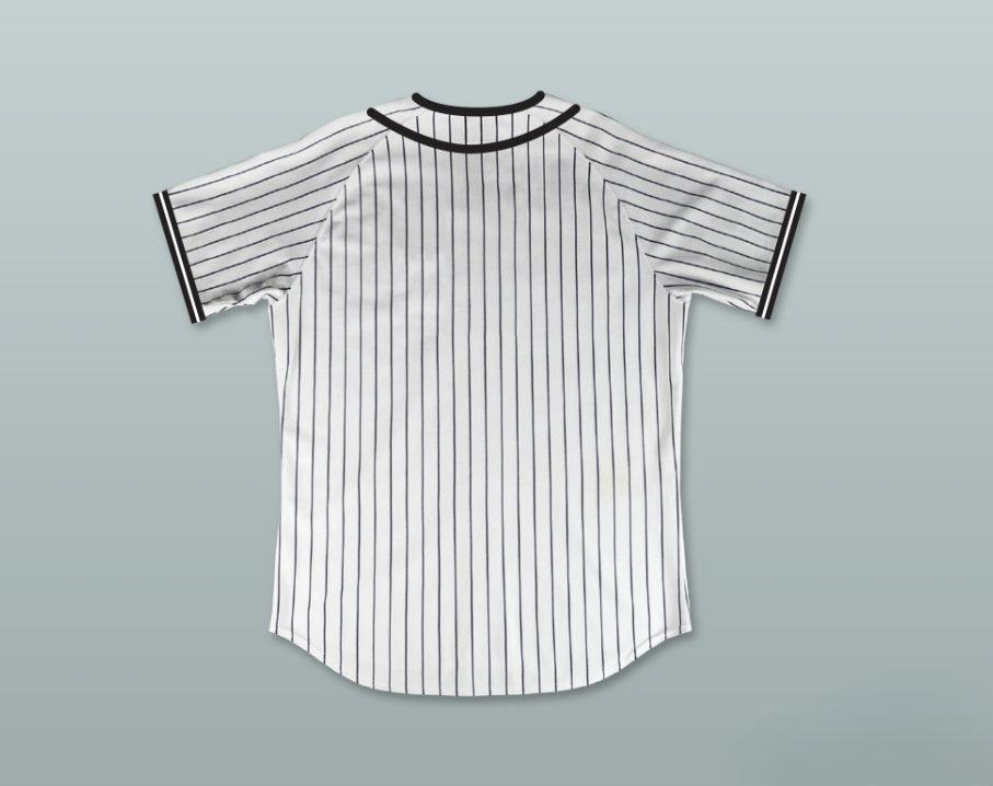 Camiseta de béisbol a rayas blancas de TWILIGHT EDWARD CULLEN con número de nombre personalizado, cosida, tallas S-6XL