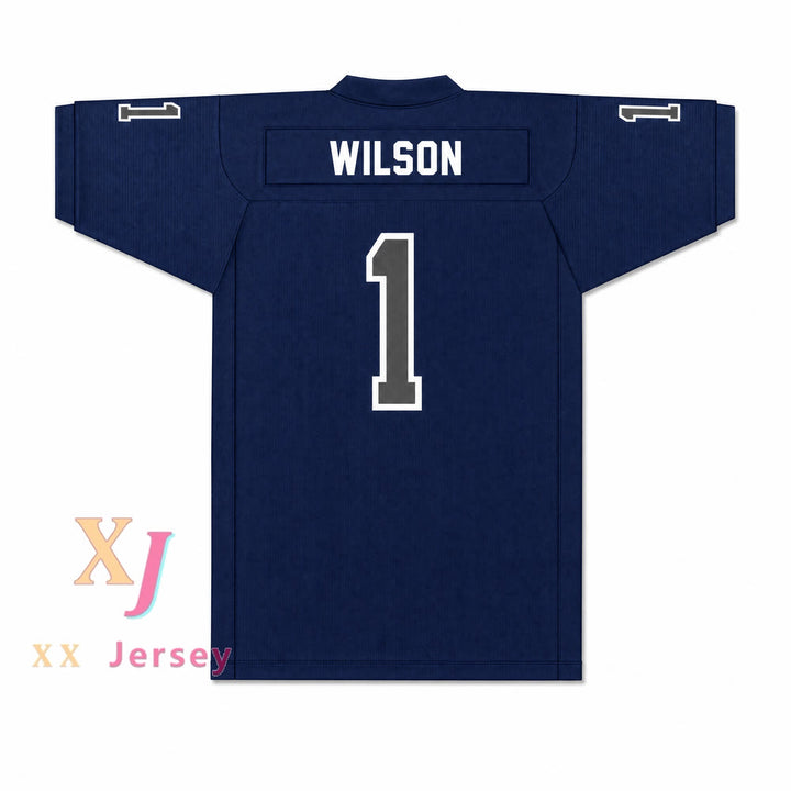 PERSONALIZA cualquier Nombre Número ZACH WILSON 1 CANYON HIGH SCHOOL CHARGERS Camiseta de Fútbol Americana Cosida Tallas S-6XL