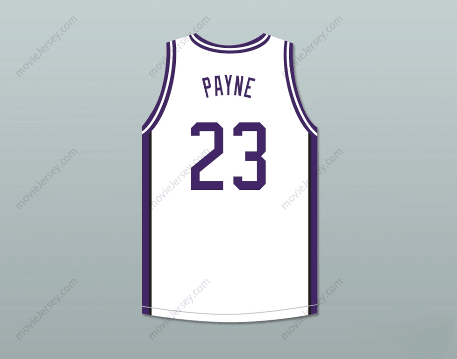 JERSEY DE BALONCESTO BLANCO PERSONALIZADO CON CUALQUIER NOMBRE Y NÚMERO MARTIN PAYNE 23 MORRIS BROWN COLLEGE CON PARCHE MARTIN Cosido de la S a la 6XL