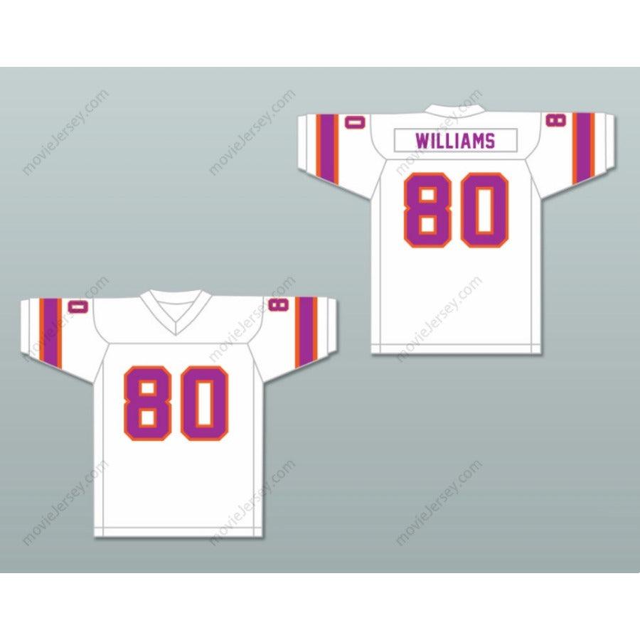 CUSTOM ANY Name Number 1974-75 WFL DAVE WILLIAMS 80 SOUTHERN CALIFORNIA SUN ROAD Football Jersey Top Stitched S-6XL