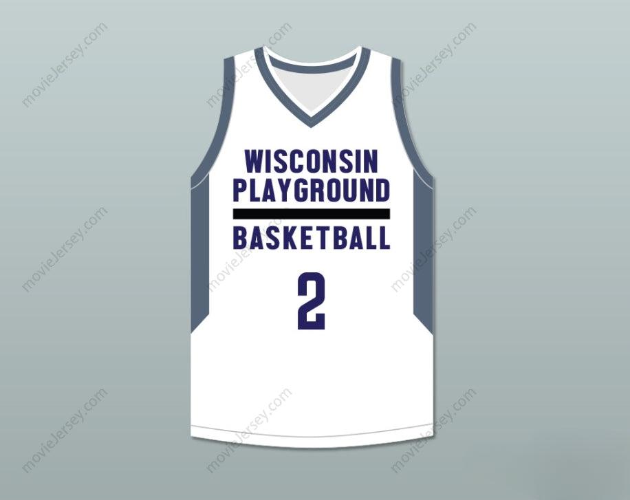 PERSONALIZA CUALQUIER Nombre Número JUGADOR 2 BALONCESTO DE CALLE CAMISETA DE BALONCESTO BLANCA Parte Superior Cosida S-6XL