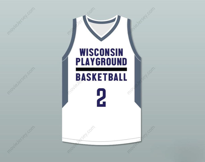 PERSONALIZA CUALQUIER Nombre Número JUGADOR 2 BALONCESTO DE CALLE CAMISETA DE BALONCESTO BLANCA Parte Superior Cosida S-6XL