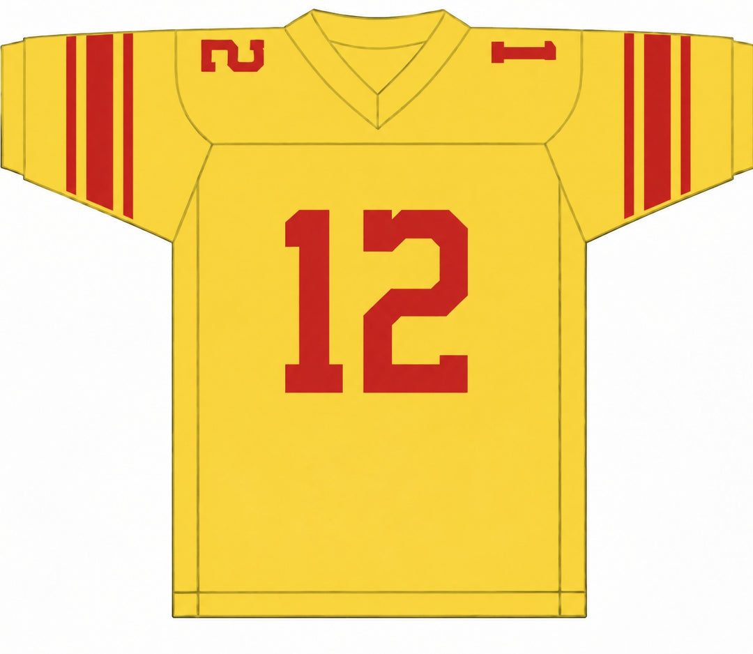 PERSONALIZA Cualquier Nombre Número ROGER STAUBACH 12 PURCELL MARIAN HIGH SCHOOL CAVALIERS CAMISETA DE FÚTBOL Superior Cosido S-6XL