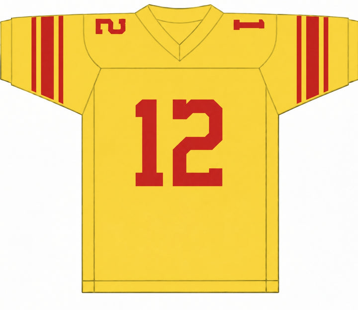 PERSONALIZA Cualquier Nombre Número ROGER STAUBACH 12 PURCELL MARIAN HIGH SCHOOL CAVALIERS CAMISETA DE FÚTBOL Superior Cosido S-6XL