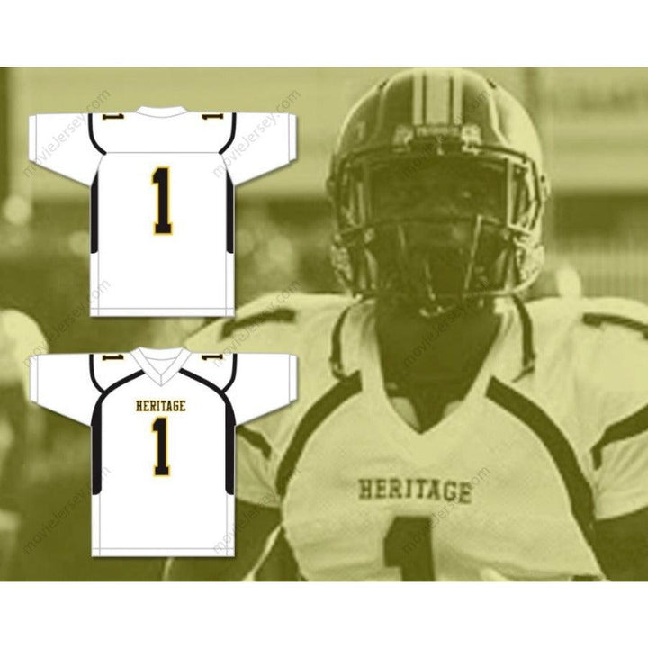 CUSTOM ANY Name Number SONY MICHEL 1 AMERICAN HERITAGE SCHOOL PATRIOTS Football Jersey Top Stitched S-6XL