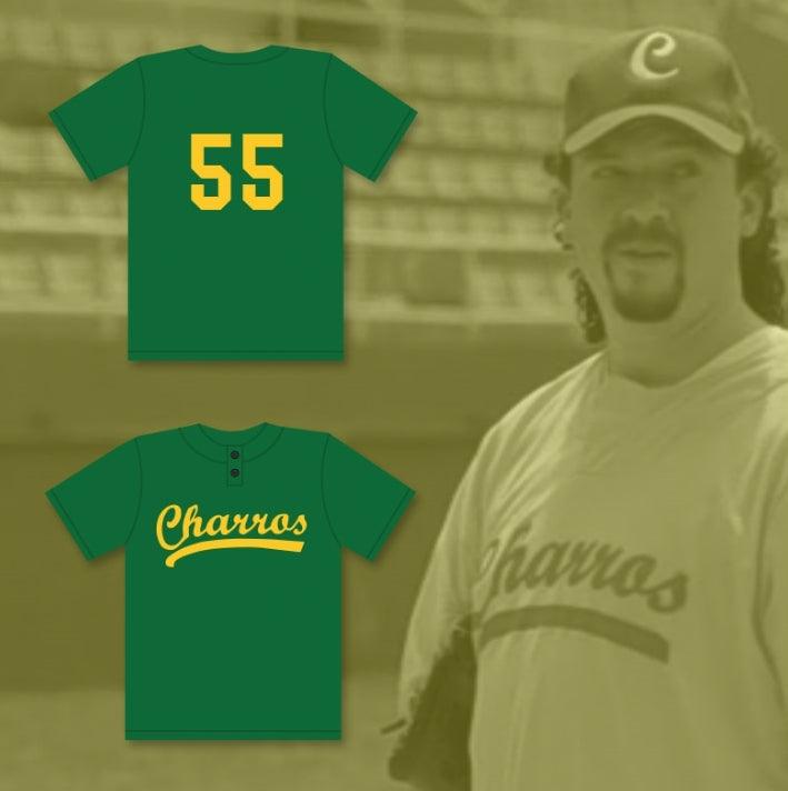 Jersey de béisbol con tu nombre y número personalizados DANNY MCBRIDE KENNY POWERS 55 CHARROS EASTBOUND & DOWN, talla S-6XL, costuras reforzadas.