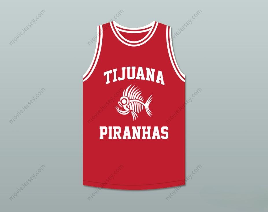 PERSONALIZA CUALQUIER Nombre Número SALMA HAYEK 10 TIJUANA PIRANHAS CAMISETA DE BALONCESTO ROJA EQUIPO DE EXPANSIÓN MEXICANO Cosido S-6XL