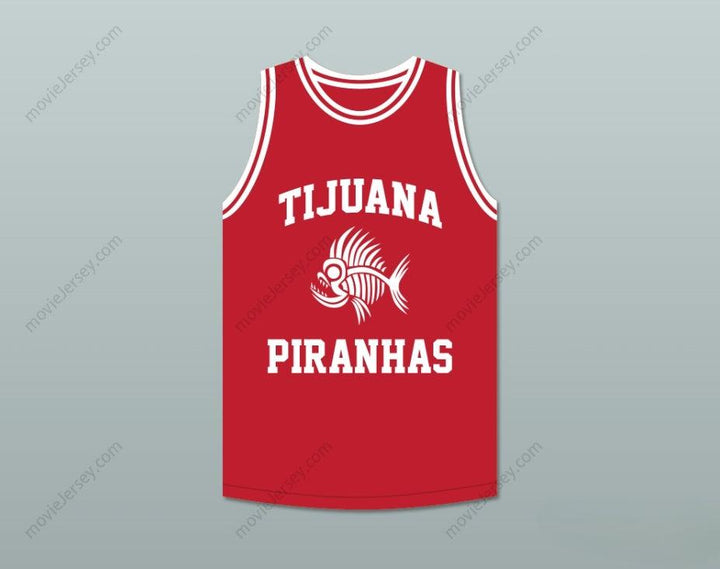 PERSONALIZA CUALQUIER Nombre Número SALMA HAYEK 10 TIJUANA PIRANHAS CAMISETA DE BALONCESTO ROJA EQUIPO DE EXPANSIÓN MEXICANO Cosido S-6XL