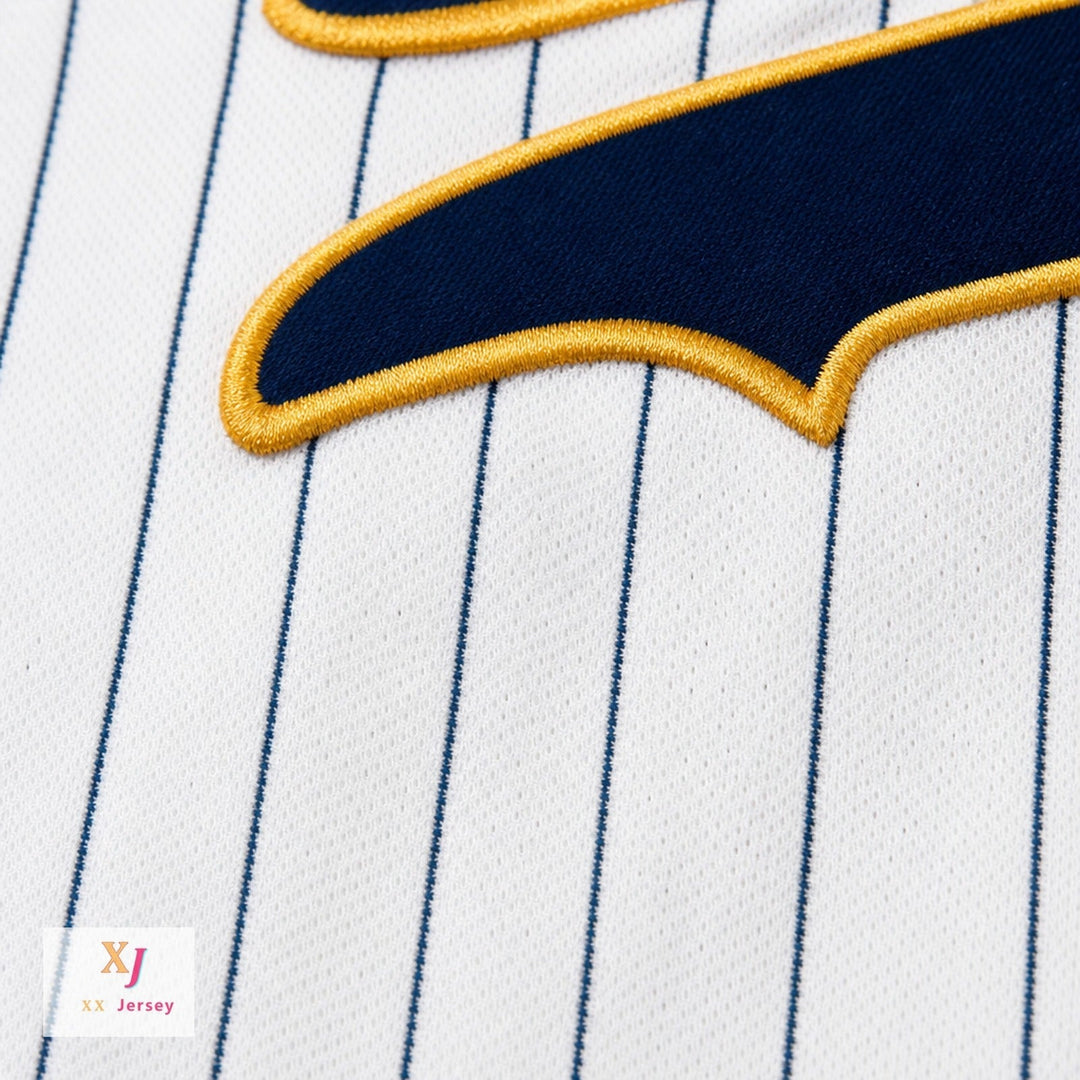 Camiseta de béisbol a rayas blancas de los Scots de la escuela secundaria Highland Park, número 23 de Clayton Kershaw, con cualquier nombre y número personalizado, doble costura, tallas S-6XL