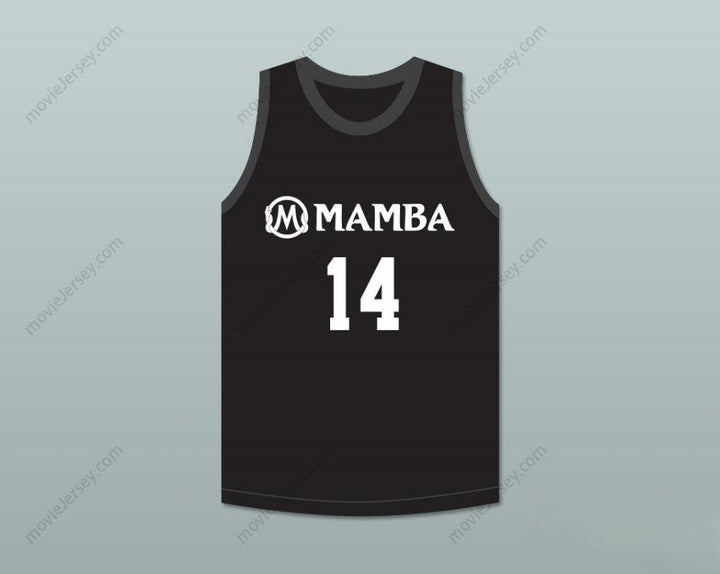 PERSONALIZAR Cualquier Nombre Número PAYTON 14 MAMBA BALLERS NEGRA CAMISETA BALONCESTO Cosido S-6XL