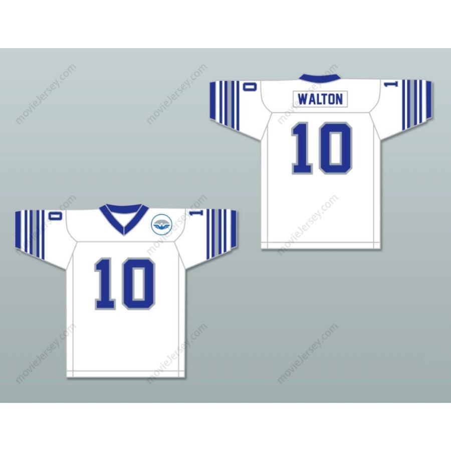 PERSONALIZADA CUALQUIER Nombre Número 1975 WFL JOHNNIE WALTON 10 SAN ANTONIO WINGS ROAD Camiseta de Fútbol Americana Cosida S-6XL