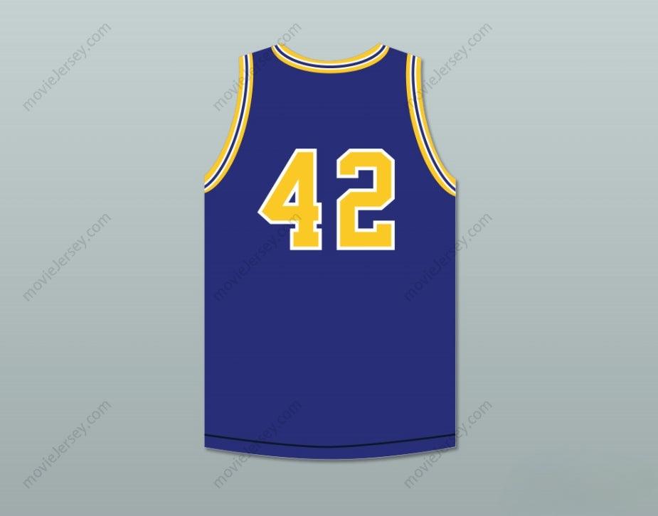 PERSONALIZA cualquier nombre y número AL HORFORD 42 GRAND LEDGE HIGH SCHOOL COMETS CAMISETA DE BALONCESTO AZUL MARINO 1 Top Cosido S-6XL