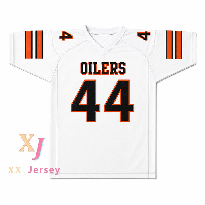 Tony Gonzalez 44 Huntington Beach High School Oilers White Football Jersey — front view
