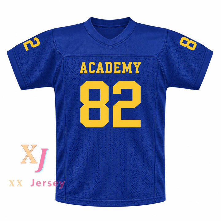 Custom Terry Crews 82 Flint Southwestern Academy Knights Blue Football Jersey