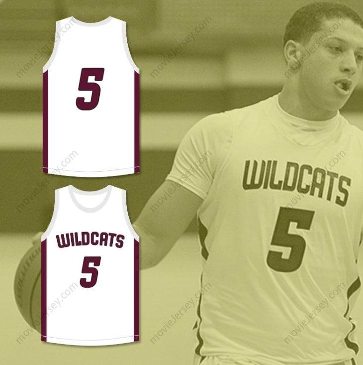CAMISETA DE BALONCESTO BLANCA PERSONALIZADA CUALQUIER Nombre Número PATRICK MAHOMES 5 WHITEHOUSE HIGH SCHOOL WILDCATS 1 Costura Superior S-6XL