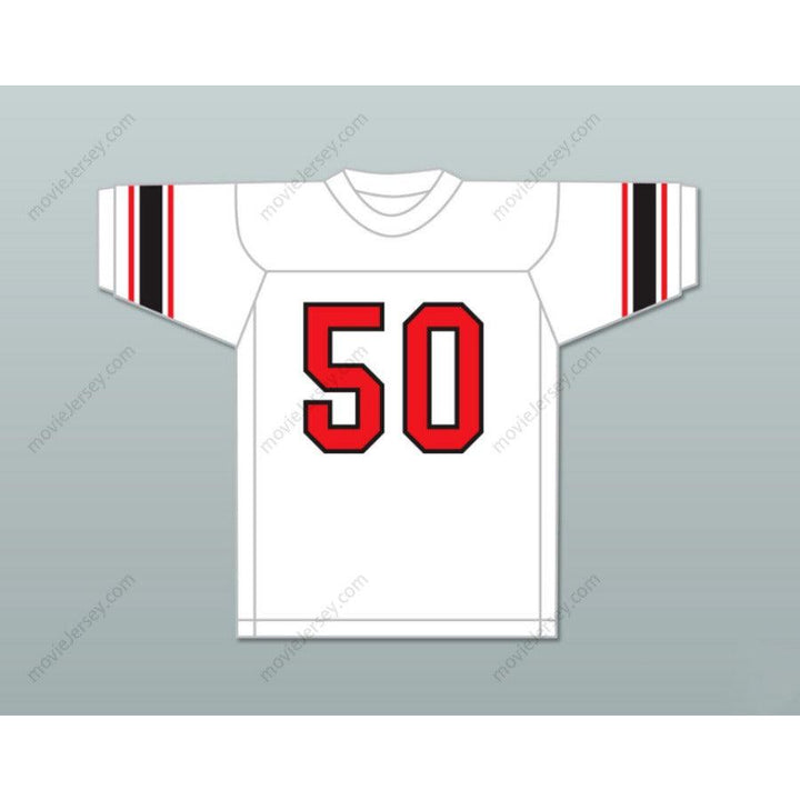 PERSONALIZA Cualquier Nombre Número JIM OTTO 50 WAUSAU EAST HIGH SCHOOL LUMBERJACKS Camiseta de Fútbol Cosida S-6XL