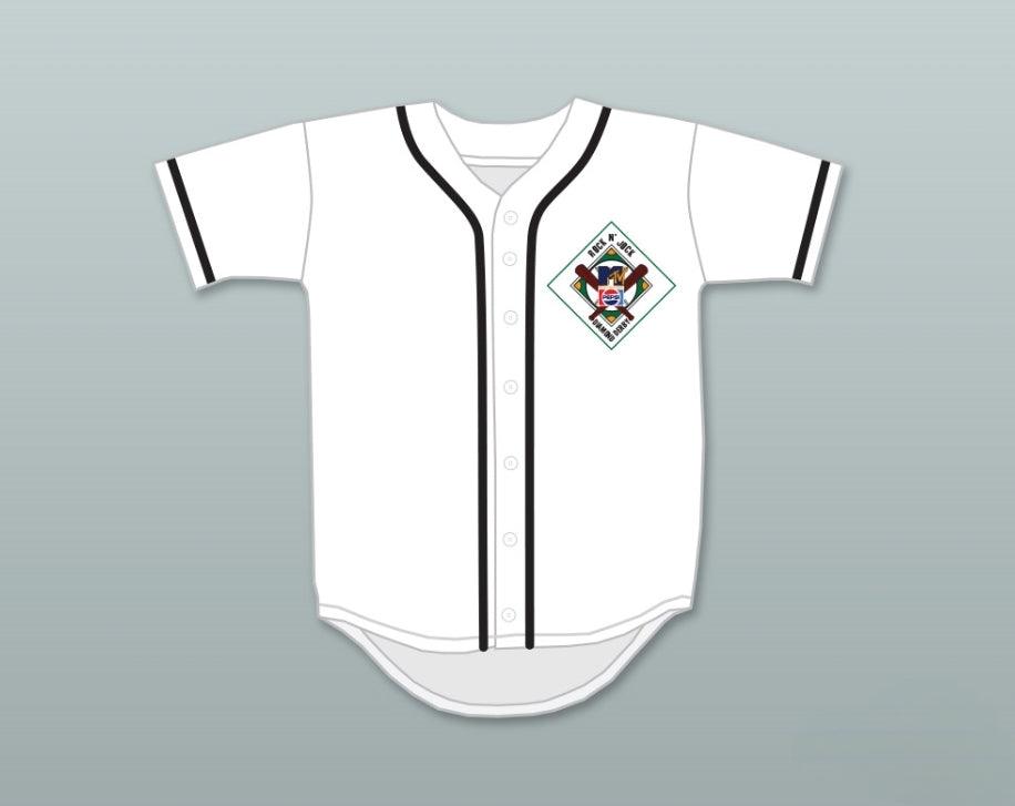 Custom Any Name Number SAMMY HAGAR 55 SALAMANDERS BASEBALL JERSEY 1ST ANNUAL ROCK N' JOCK DIAMOND DERBY Top Stitched S-6XL