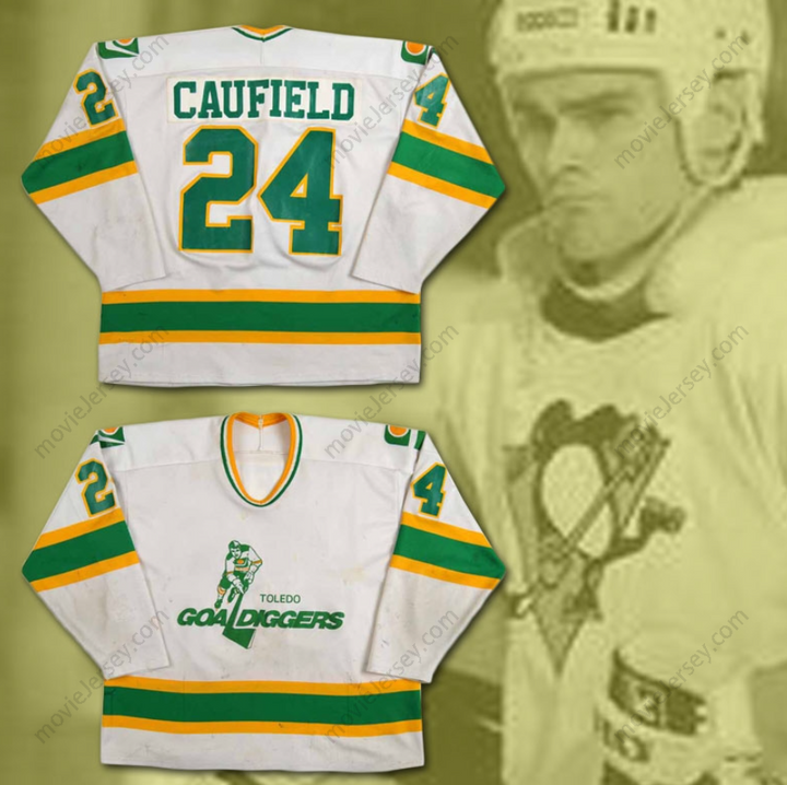 Custom Any Name Number Jay Caufield 24 Toledo Goaldiggers Hockey Jersey Top Stitched S-6XL