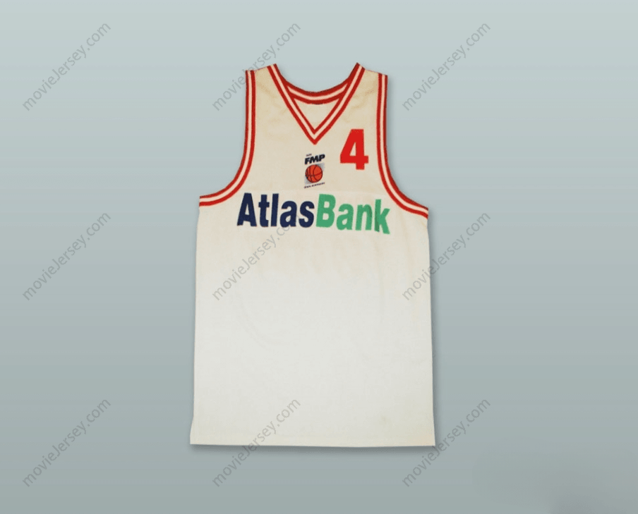 PERSONALIZADO Cualquier Nombre Número KK FMP ZELEZNIK BELGRADO SERBIA CAMISETA DE BALONCESTO BLANCA Parte Superior Cosida S-6XL