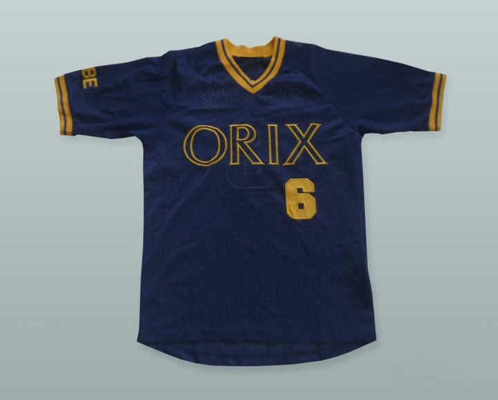 Personalizado Cualquier Nombre Número SO TAGUCHI 6 ORIX BLUEWAVE CAMISETA DE BÉISBOL CON PARCHE Bordado de la S a la 6XL