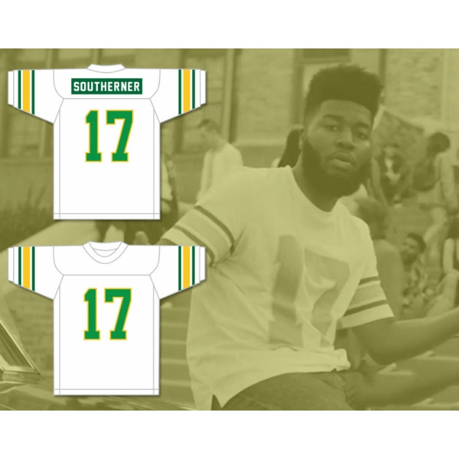 CUSTOM ANY Name Number KHALID YOUNG DUMB BROKE 17 WHITE Football Jersey Top Stitched S-6XL