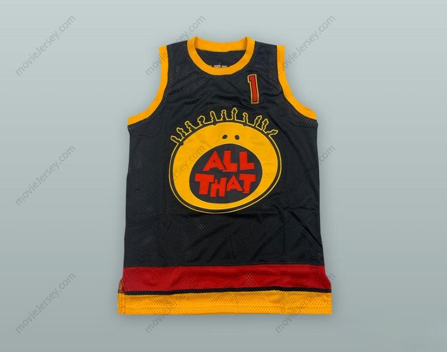 PERSONALIZA cualquier Nombre Número NICK CANNON 1 ALL THAT BALONCESTO JERSEY Top Bordado S-6XL