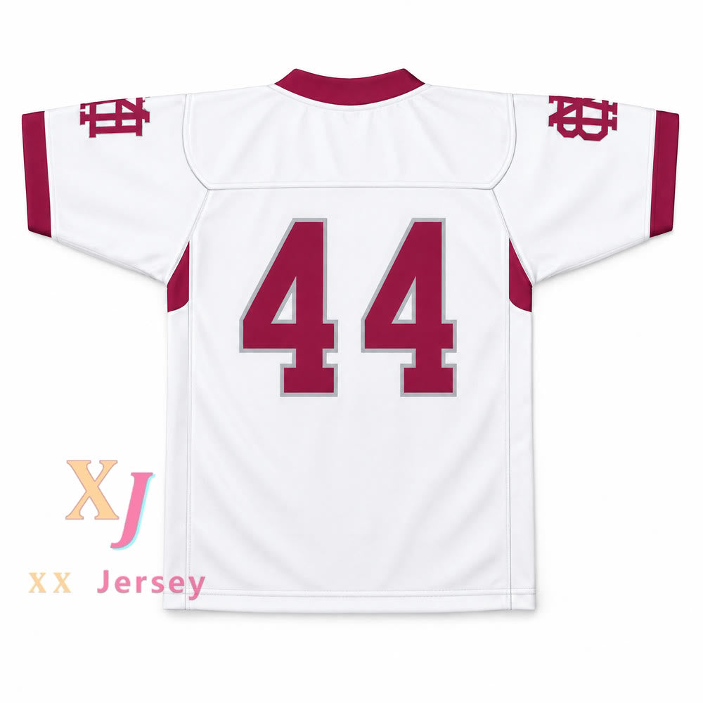 PERSONALIZA CUALQUIER Nombre Número TY CHANDLER 44 MONTGOMERY BELL ACADEMY BIG REDS Camiseta de Fútbol Blanca Cosida Tallas S-6XL
