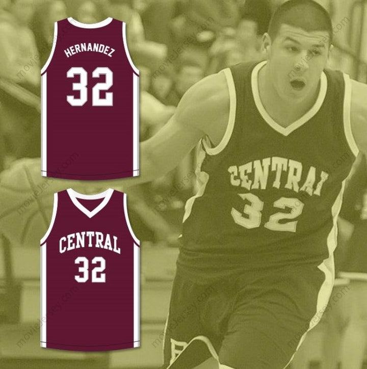 PERSONALIZA Cualquier Nombre Número AARON HERNANDEZ 32 BRISTOL CENTRAL RAMS MAROON CAMISETA DE BALONCESTO ASESINO POR DENTRO: LA MENTE DE AARON HERNANDEZ Cosido en la parte superior S-6XL
