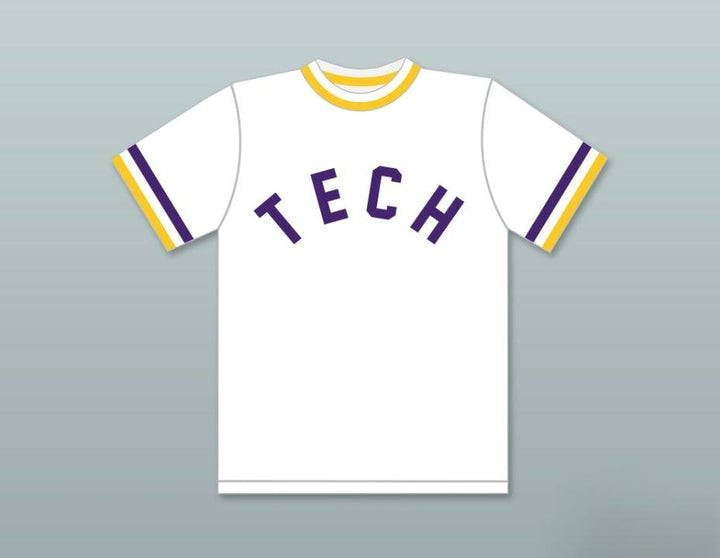 Personalizada Cualquier Nombre Número RICKY HENDERSON 24 CAMISETA DE BÉISBOL BLANCA BULLDOGS DE TECHNICAL HIGH SCHOOL 2 Costuras Superior S-6XL