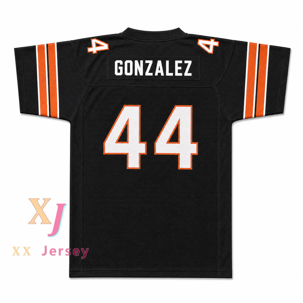 Tony Gonzalez 44 Huntington Beach High School Oilers White Football Jersey — back view