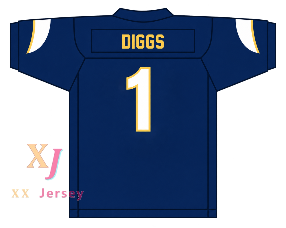Custom Stefon Diggs 1 Our Lady of Good Counsel High School Falcons Football Jersey