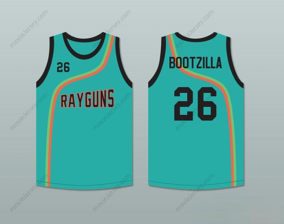 Personaliza CUALQUIER Nombre Número Camiseta de baloncesto TEAL de BOOTSY 'BOOTZILLA' COLLINS 26 ROSWELL RAYGUNS con costuras S-6XL