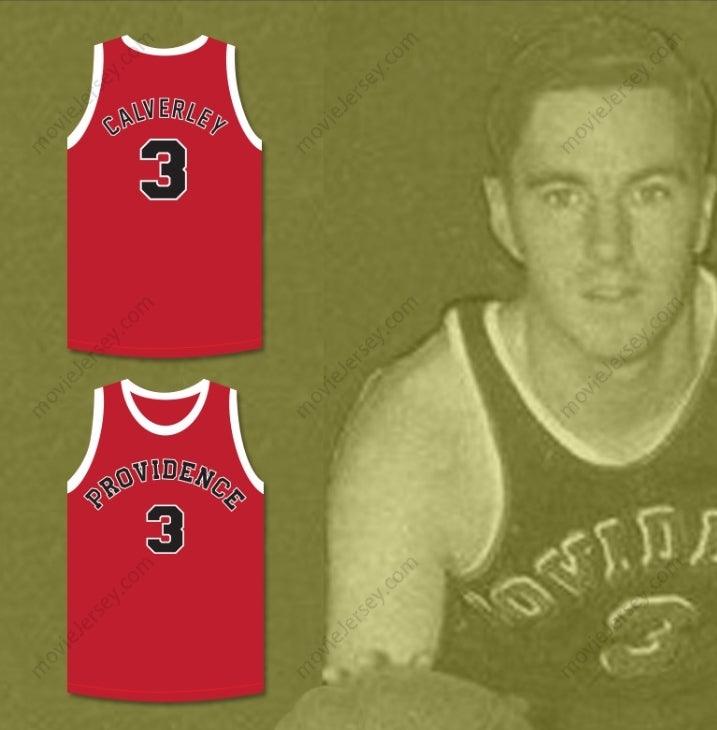 PERSONALIZABLE CUALQUIER Nombre Número ERNIE CALVERLEY 3 PROVIDENCE STEAMROLLERS CAMISETA DE BALONCESTO Cosida S-6XL
