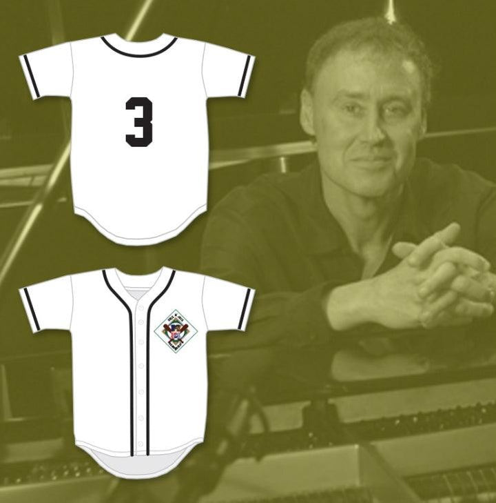 Camiseta de béisbol BRUCE HORNSBY 3 SALAMANDERS con número y nombre personalizados, 1.º DIAMOND DERBY ANUAL ROCK N' JOCK 1990 con costuras superiores S-6XL