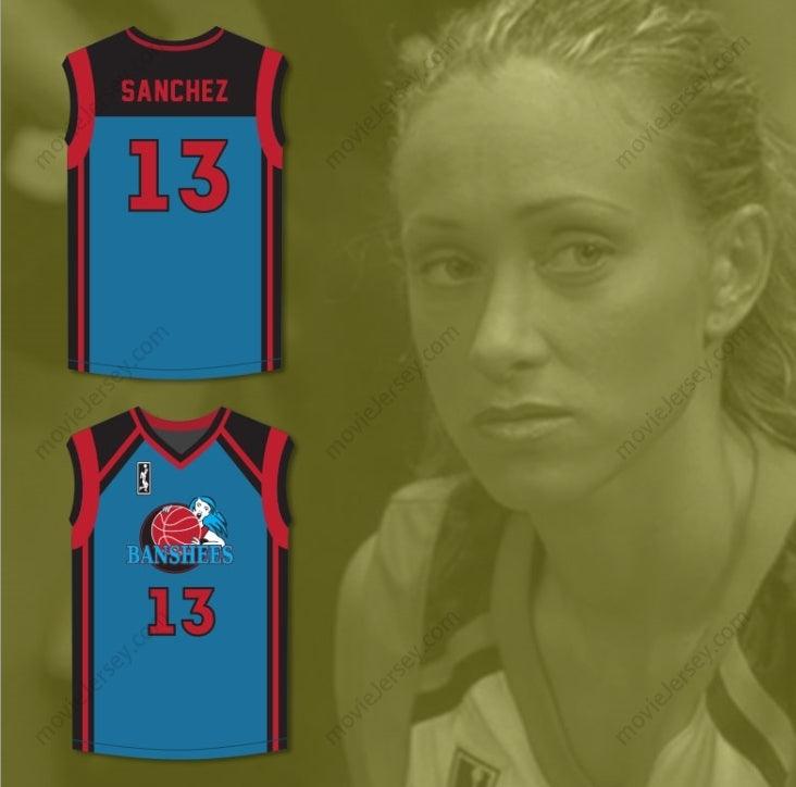 PERSONALIZA CUALQUIER Nombre Número TAMMI REISS VICKI SANCHEZ 13 CHARLOTTE BANSHEES CAMISETA DE BALONCESTO DE VISITANTE CON PARCHE WUBA JUWANNA MANN Cosido en la parte superior S-6XL