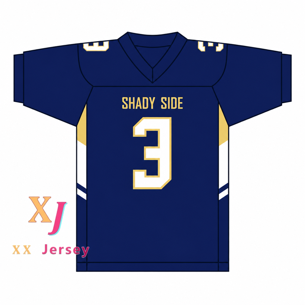 Custom Skyy Moore 3 Shady Side Academy Bulldogs Football Jersey