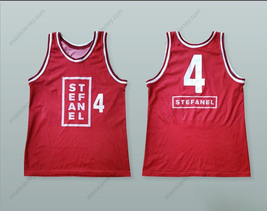PERSONALIZADA CUALQUIER Nombre Número DEJAN BODIROGA 4 MILANO CAMISETA DE BALONCESTO Cosida Tallas S-6XL