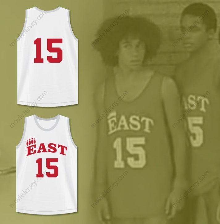 CUSTOM ANY Name Number CHAD DANFORTH 15 EAST HIGH SCHOOL WILDCATS WHITE PRACTICE BASKETBALL JERSEY Top Stitched S-6XL