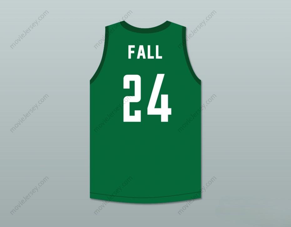 PERSONALIZADO Cualquier nombre número TACKO FALL 24 JERSEY DE BALONCESTO VERDE Costura superior S-6XL